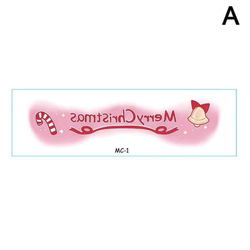 Christmas Makeup Face Stickers, Cute Blush, Prom Decorations, Funny and Creative Temporary Tattoo Stickers, 1pc